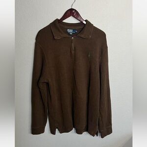 Ralph Lauren Brown quarter zip Men's Sweater